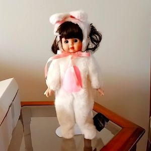 NWT Vintage Porcelain Bunny Doll